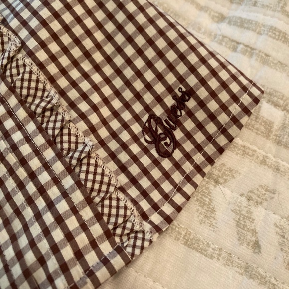 New with Tags Guess Gingham Brown Rosewood Bustier Top Sz XS - Picture 8 of 10